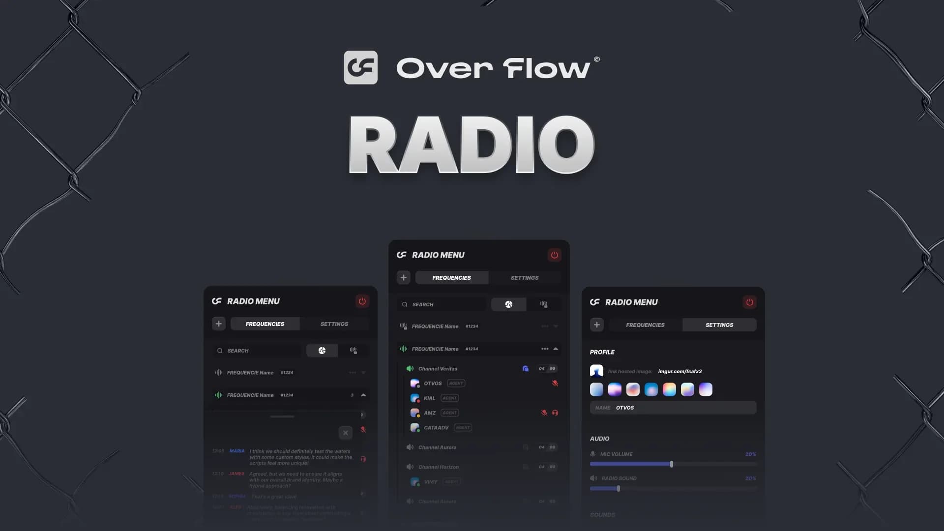 FiveM Radio Script - Voice Radio System for QBCore & ESX